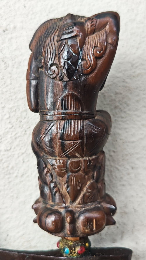 Balinese Decorative Wooden Grip on Keris