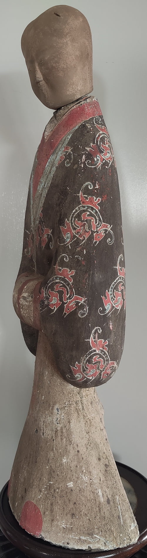 Left side view Chinese Han dynasty Tomb Figure