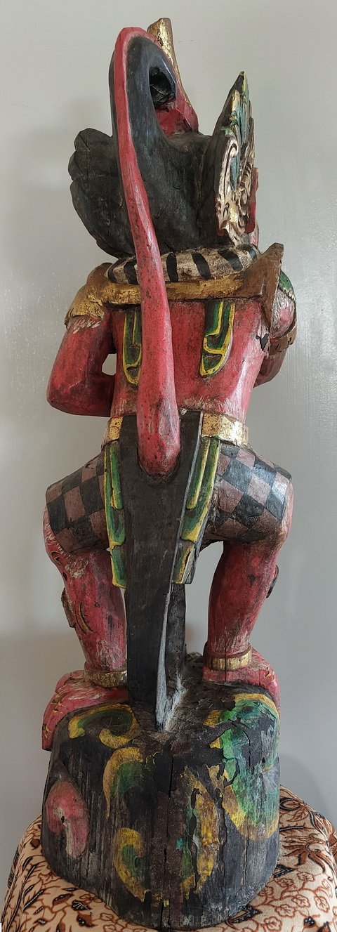 Back View Balinese Figure of Hanuman Keris Hoder